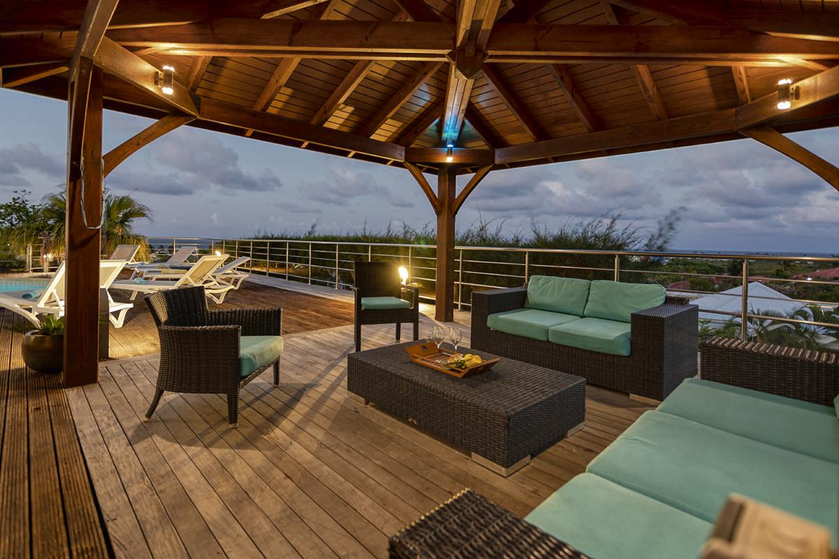 Location Villa Baie Orientale Saint Martin_ Salon extérieur - 6